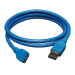 Tripp Lite U326-003 USB cable 35.8" (0.91 m) USB 3.2 Gen 1 (3.1 Gen 1) USB A Micro-USB B Blue