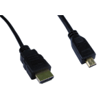 Cables Direct Micro HDMI 3m HDMI cable HDMI Type D (Micro) HDMI Type A (Standard) Black