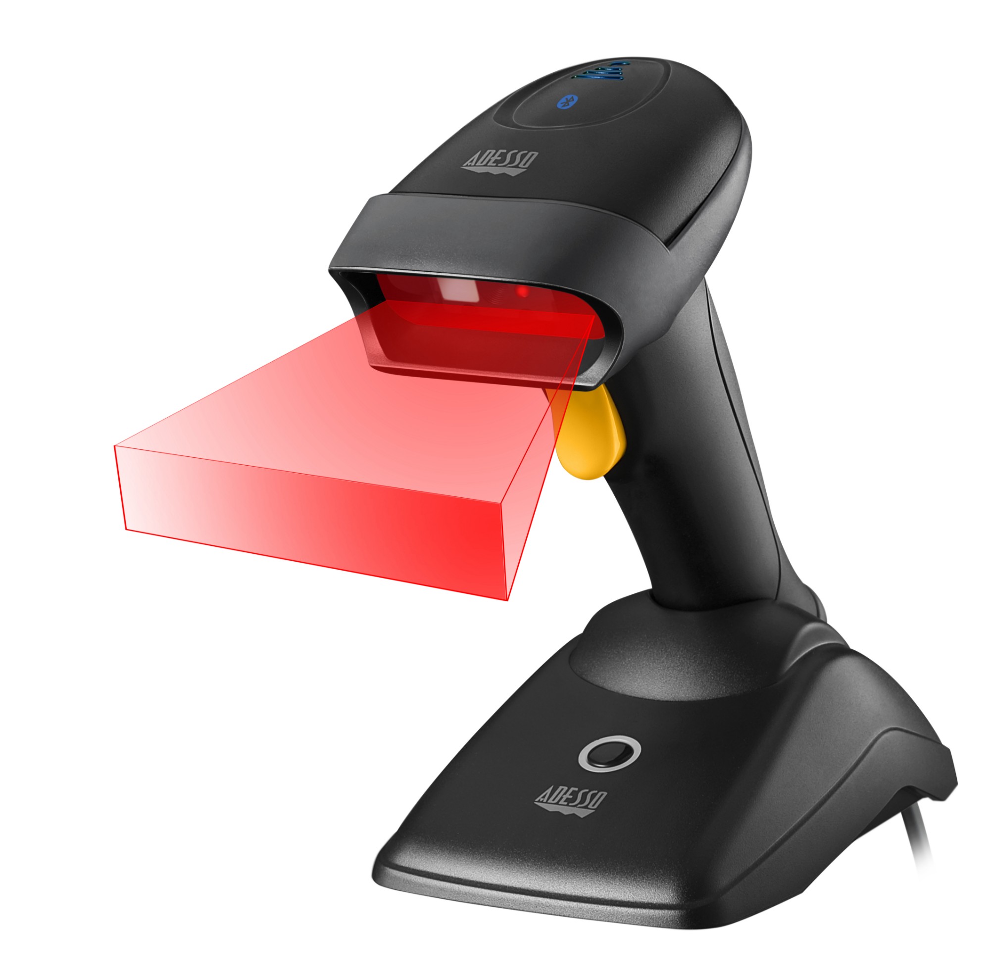 Photos - Barcode Scanner Adesso NuScan 2500TB - Bluetooth Spill Resistant Antimicrobial 2D Barc NUS 