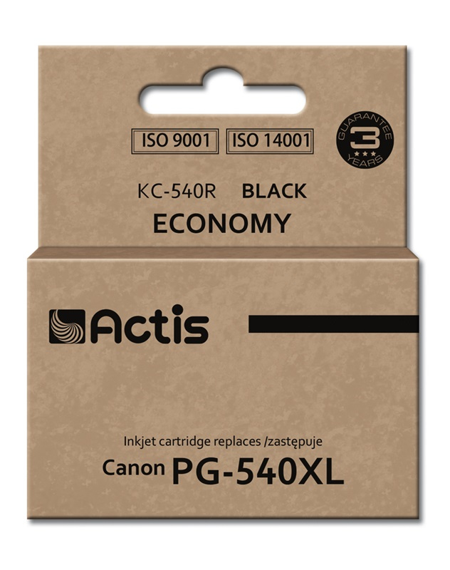 Actis KC-540R ink (replacement for Canon PG-540XL; Standard; 22 ml; black)