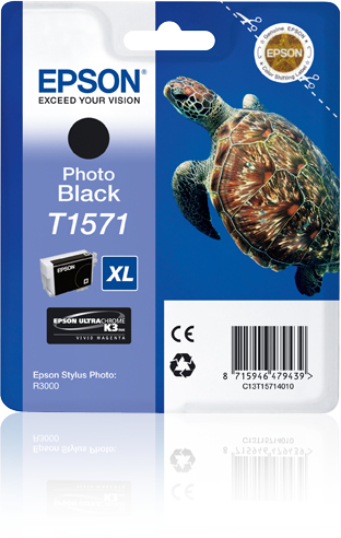 Image of Epson C13T15714010/T1571 Ink cartridge foto black 25.9ml for Epson...