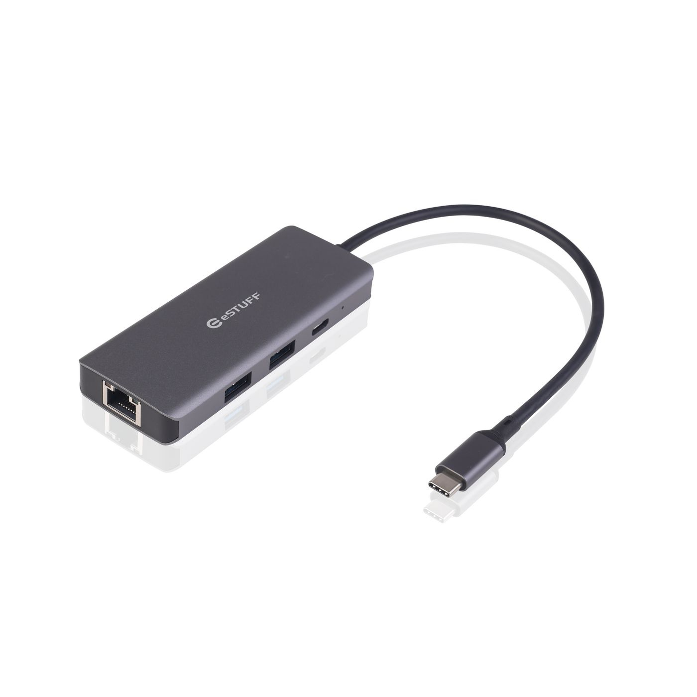eSTUFF ES623013 laptop dock/port replicator Grey