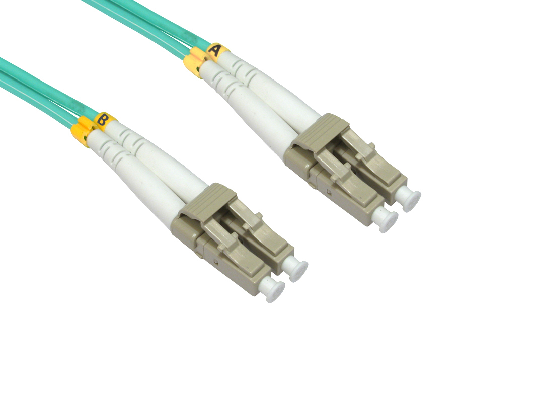 Image of Cables Direct LC/LC, 2m fibre optic cable OM4 Blue