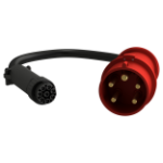 Vertiv FSC3U002 electriciteitssnoer Zwart, Rood 3 m