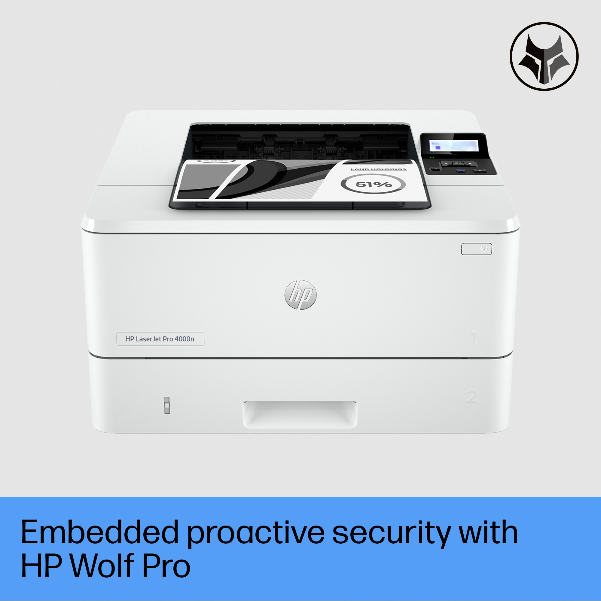 Hp Laser Printer Double Sided Printing HP LaserJet Pro 4002dn Printer, Print, Two-sided printing; Fast first