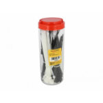 DeLOCK 19355 cable tie Parallel entry cable tie Plastic Black, White 600 pc(s)
