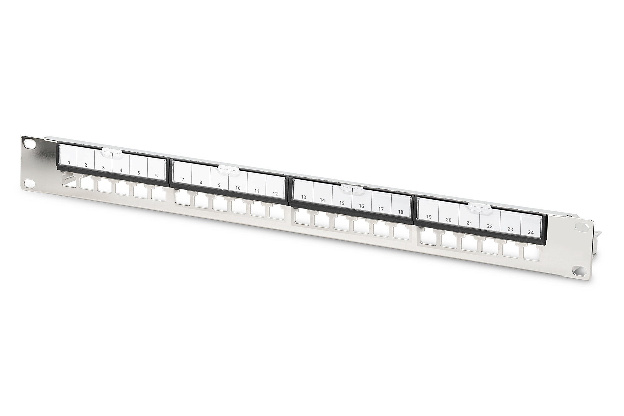 Digitus Modular Galvanized Patch Panel. shielded. 24-port