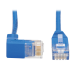 Tripp Lite N204-S02-BL-DN Down-Angle Cat6 Gigabit Molded Slim UTP Ethernet Cable (RJ45 Right-Angle Down M to RJ45 M), Blue, 2 ft. (0.61 m)
