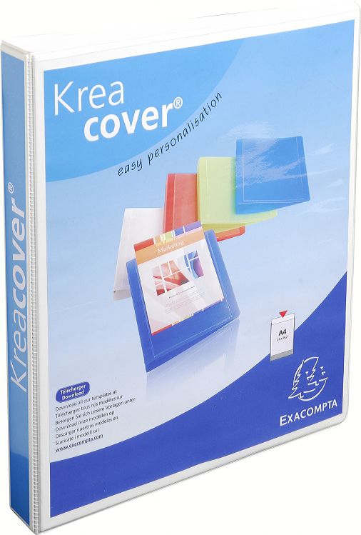 Image of Exacompta 51846E ring binder A4 White
