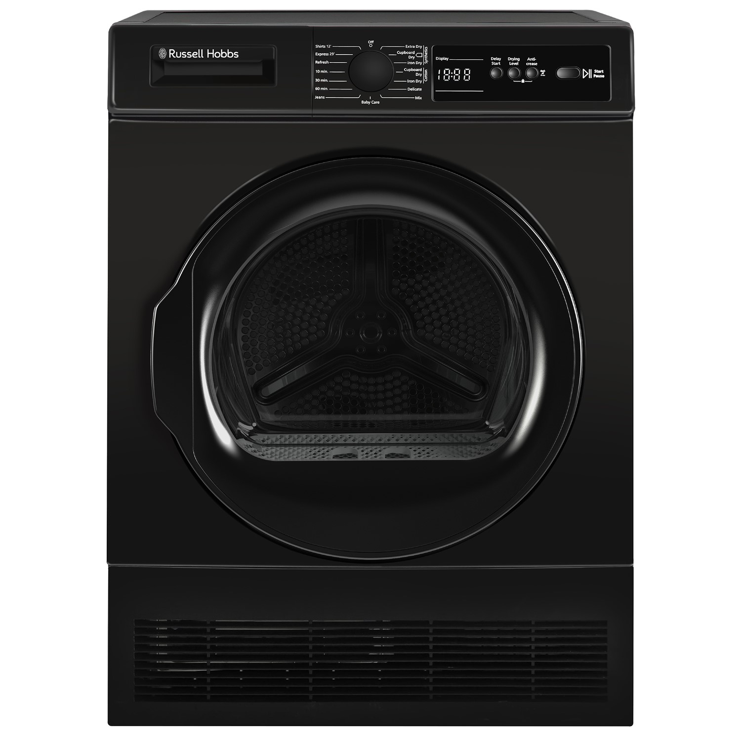 Russell Hobbs 11 Series 8kg Condenser Tumble Dryer - Black