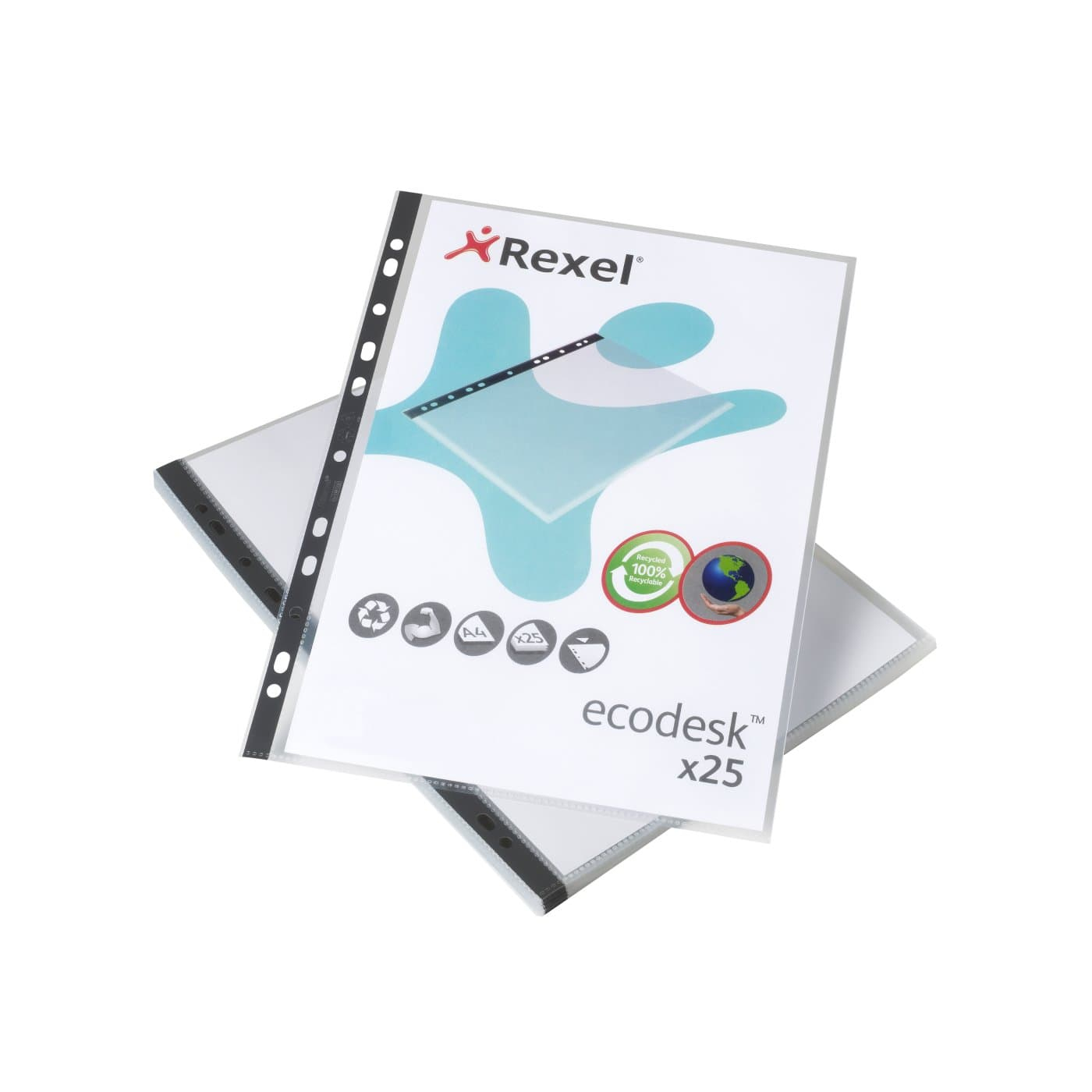 Rexel EcoDesk A4 Premium Recyclable Embossed Pocket (Pack of 25) 2102242