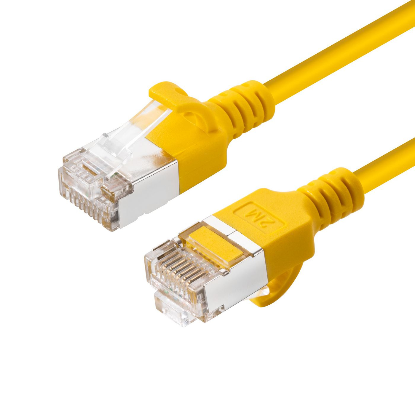 Microconnect V-FTP6A02Y-SLIM networking cable Yellow 2 m Cat6a U/FTP (