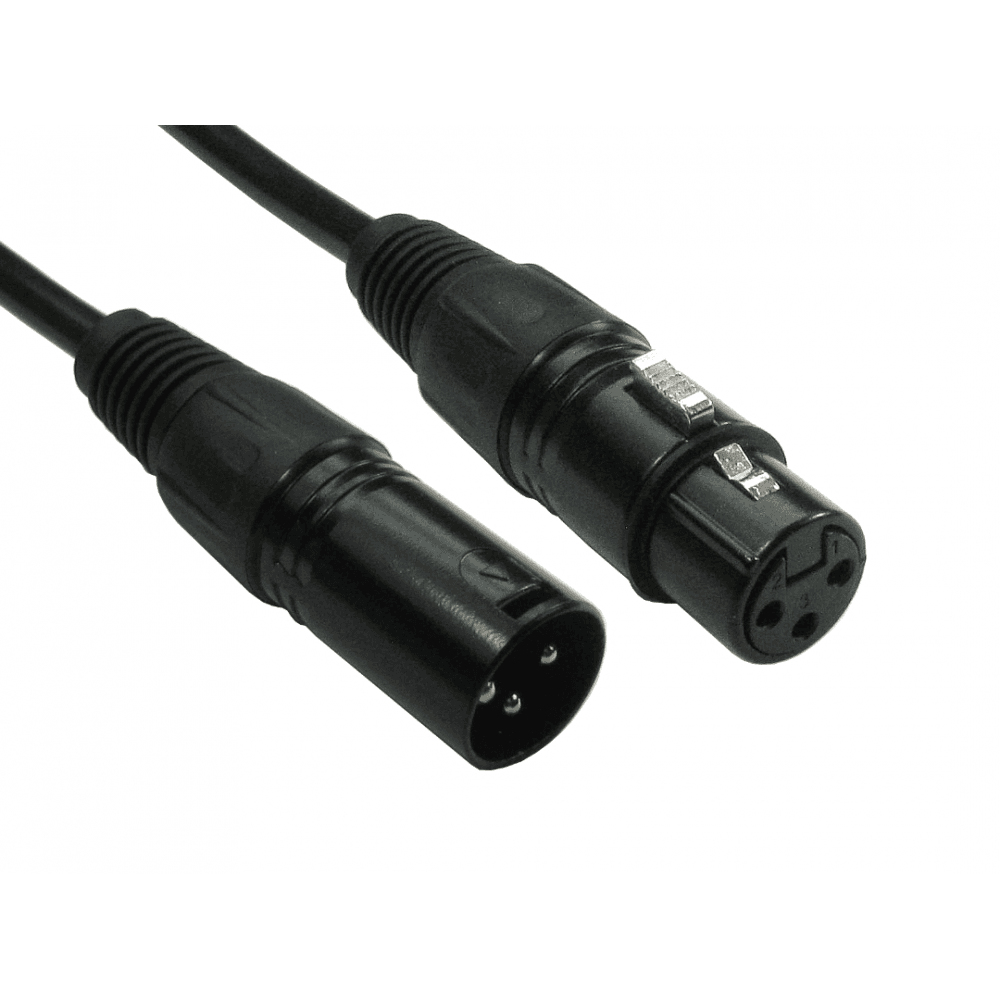 Photos - Cable (video, audio, USB) Cables Direct 2M 3PIN XLR M-F CAB BLK B/Q84 audio cable XLR  Bl 2XL (3-pin)
