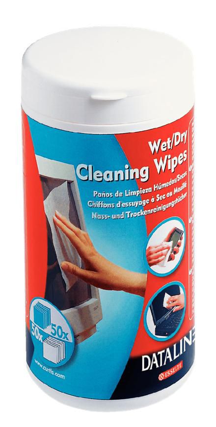 Image of Esselte Wet & dry wipes for cleaning