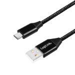 LogiLink CU0143 USB cable USB 2.0 0.3 m USB A Micro-USB B Black