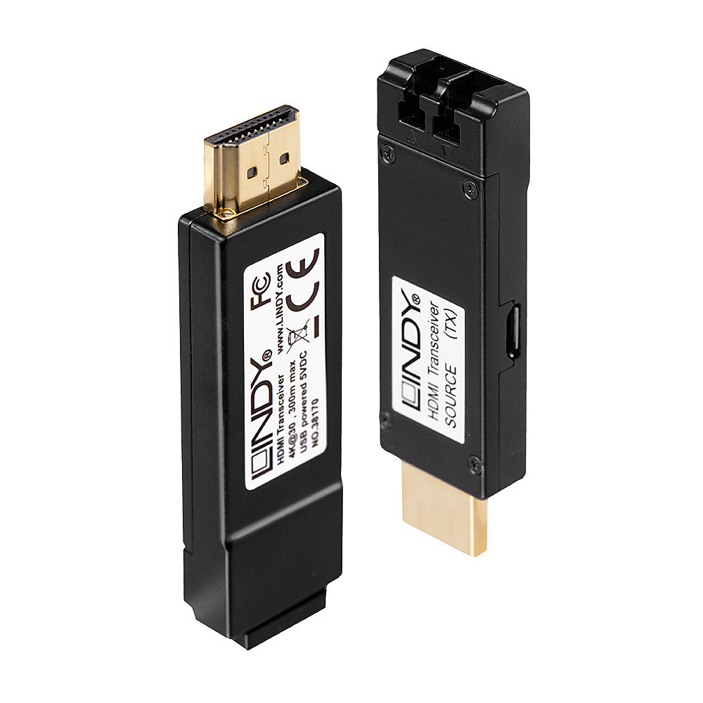 Image of Lindy 300m Fibre Optic HDMI 2.0 10.2G Extender