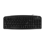 ACT AC5400 clavier Universel USB QWERTY Anglais américain Noir