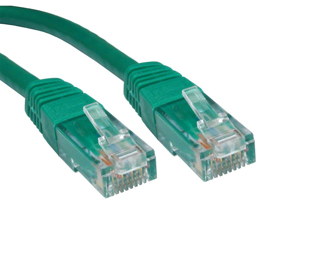 Photos - Cable (video, audio, USB) Cables Direct 10m Cat6 networking cable Green U/UTP  ERT-610G (UTP)