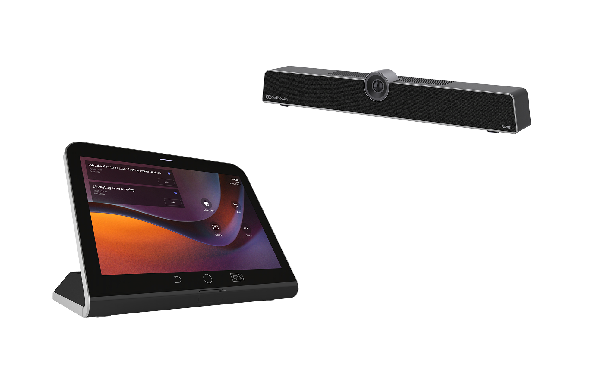 Image of AudioCodes Teams RXV81 Video Collaboration Bar with built-in audio...