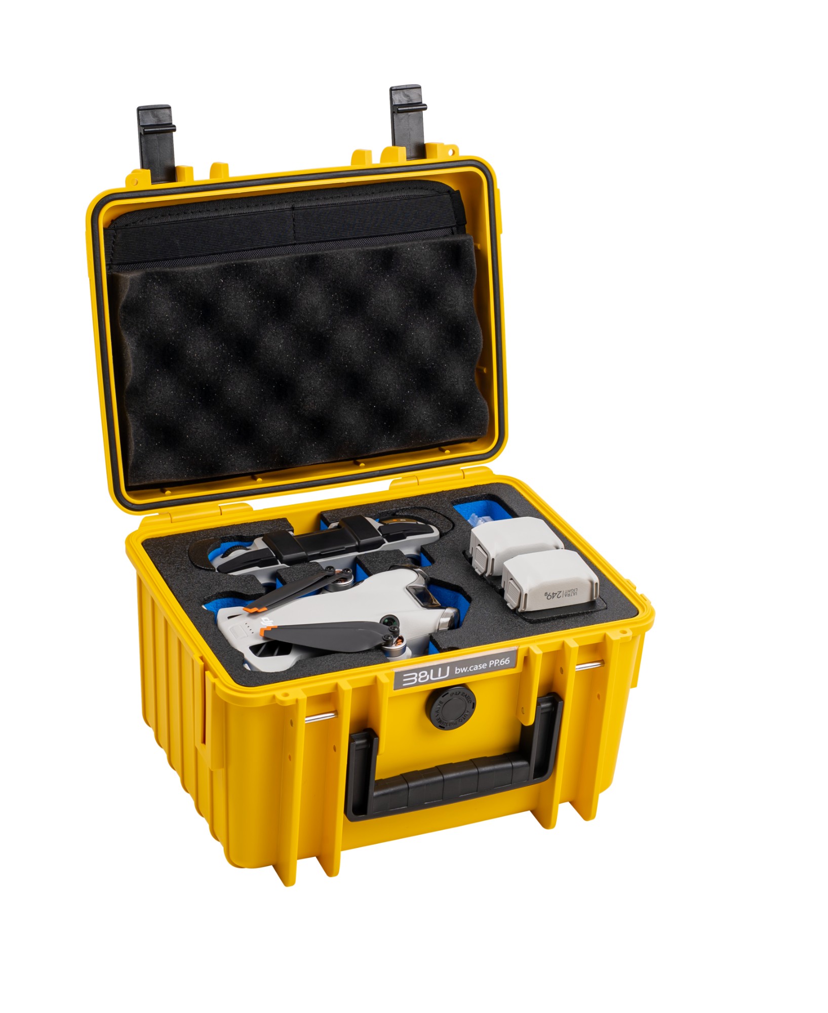 B&W Cases PP.66.Y.MINI4 camera drone case Hard case Yellow Polypro