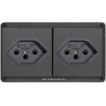 Extron AC 102 SW outlet box Type J (CH) Black
