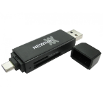 Cables Direct NEWlink card reader USB 3.2 Gen 1 (3.1 Gen 1) Type-A/Type-C Black