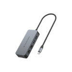 Conceptronic ABBY24G USB-C to Dual-Port Gigabit Network Adapter with 2-Port USB Hub