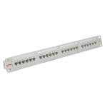 ROLINE Cat.5e 19" Patch Panel, 24 Ports, UTP light grey