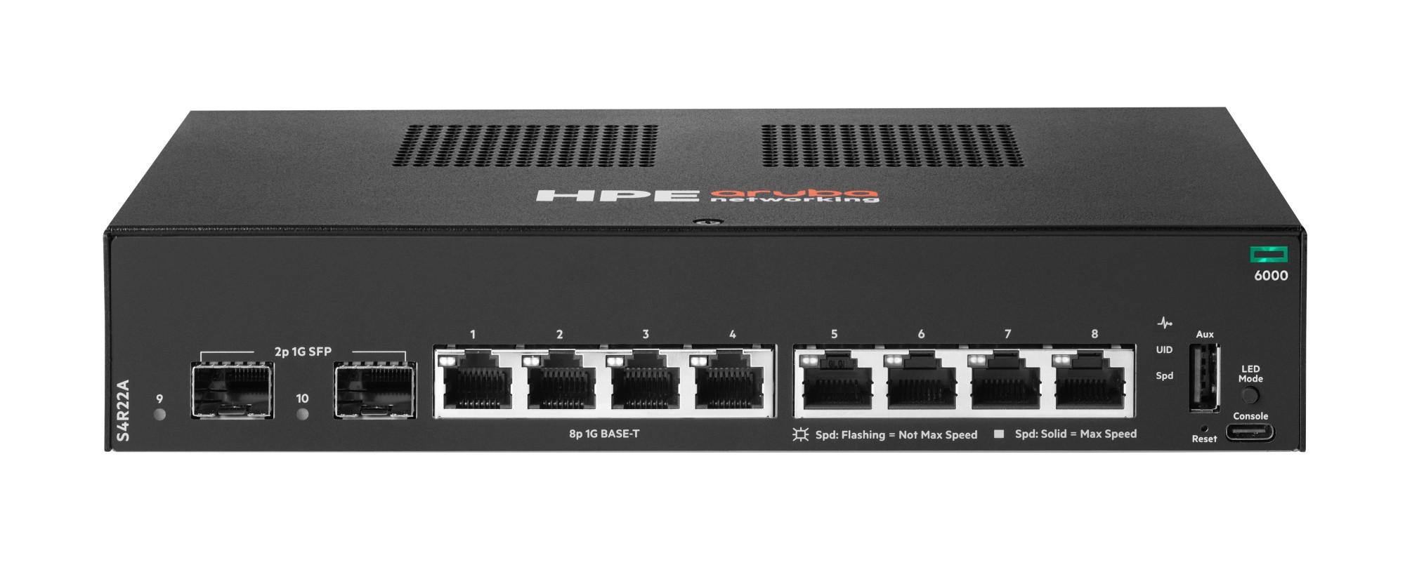 HPE Aruba Networking CX 6000 8p 10M/100M/1G 2p SFP 1G Switch