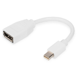 Digitus DB-340405-001-W DisplayPort kabel 0,15 m Mini DisplayPort Wit