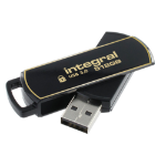 Integral 512GB Secure 360 Encrypted USB 3.0 USB flash drive USB Type-A 3.2 Gen 1 (3.1 Gen 1) Black, Gold
