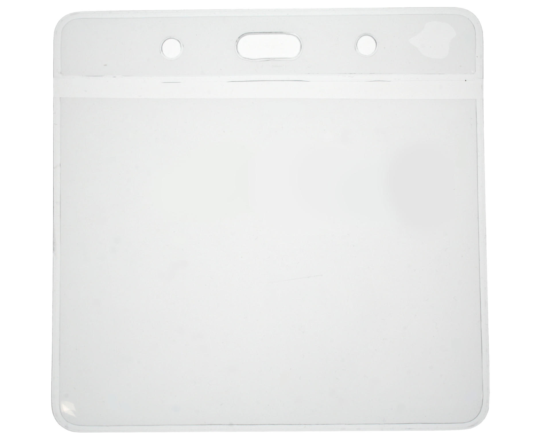 Digital ID Vinyl Visitor Pass Card Holder 102x83 mm, Eco Friendly, Landscape (Pack of 100)