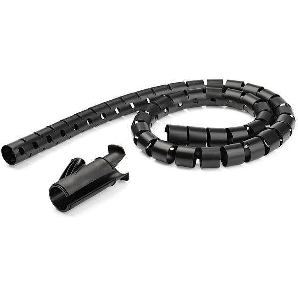 Image of StarTech.com 2.5 m (8.2 ft.) Cable-Management Sleeve - Spiral - 25...