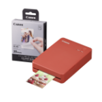 Canon Selphy QX20 Instant Photo Printer - Terracotta Red - Printer + 20 Shot Pack