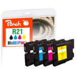 Peach PI400-97 inktcartridge 4 stuk(s) Compatibel Zwart, Cyaan, Magenta, Geel