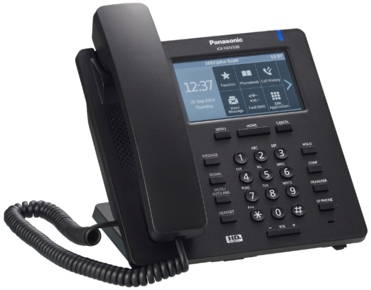 Image of Panasonic KX-HDV330 IP phone Black 12 lines TFT