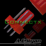 AC Ryan Connectx™ 3pin fan connector Male - UVRed 100x wire connector 3pin Fan Male Red