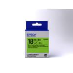 Epson Fluorescent Tape - LK-5GBF Fluor Blk/Green 18/9