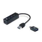 Conceptronic HUBBIES 4-Port USB 3.0 Hub with USB-C OTG Adapter