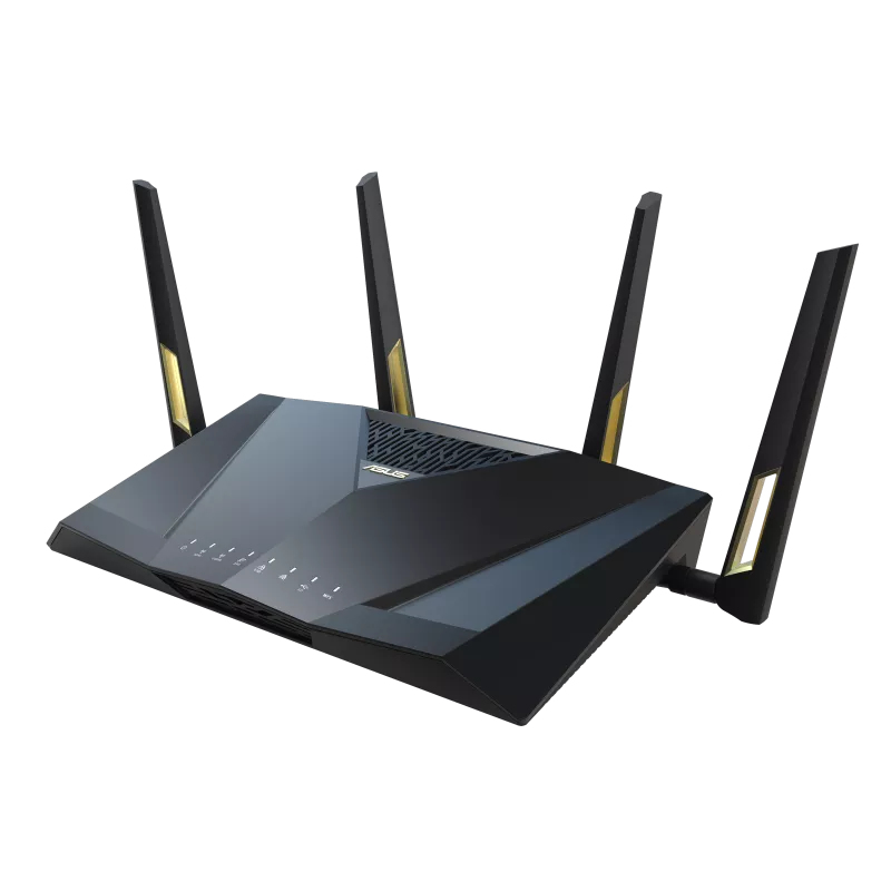 90IG0820-MO3A00 ASUS RT-AX88U - Wi-Fi 6 (802.11ax) - Dual-band (2.4 GHz / 5 GHz) - Ethernet LAN - Black - Tabletop router