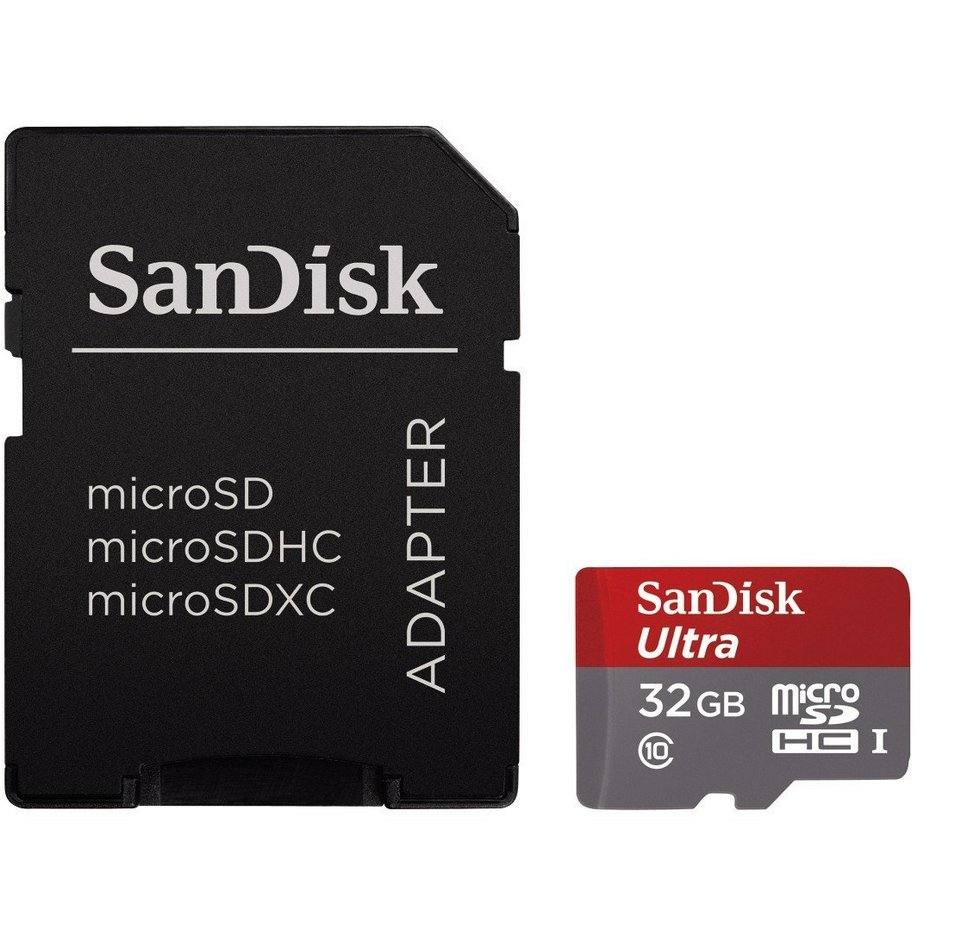 SanDisk Ultra Micro SDHC Memory Card 48MB s UHSI Class 10 with SD Adapter 32GB
