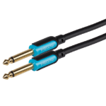 ProSound 1/4" 6.35mm 2 Pole Jack Plug to 1/4" 6.35mm 2 Pole Jack Plug Cable - Black, 5m