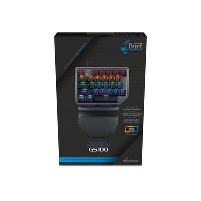 MediaRange MRGS100 keyboard Gaming USB QWERTZ German Black, Silver