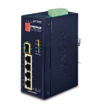 Cablenet IP40 Industrial 4 Port + 1 SFP PoE + Fast Ethernet Switch