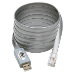 Tripp Lite U209-006-RJ45-X USB-A to RJ45 Serial Rollover Cable (M/M) - Cisco Compatible, 250 Kbps, 6 ft. (1.83 m), Gray