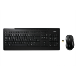 Fujitsu LX901 keyboard Mouse included RF Wireless Turkish Black