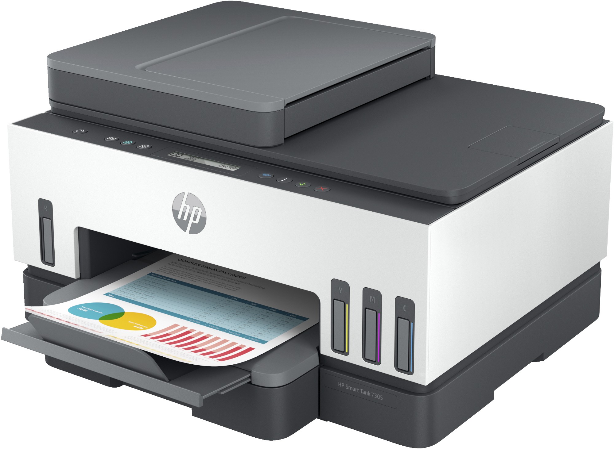 HP Smart Tank 7305 Wireless All-in-One Color Printer, Two-sided printing; Copier, Scanner