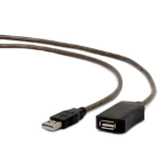 Gembird USB A/USB A M/F 5m USB cable USB 2.0 Black