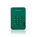 iStorage diskAshur2 256-bit 2TB USB 3.1 secure encrypted hard drive - Green IS-DA2-256-2000-GN