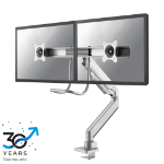 Neomounts NM-D775DXSILVER Monitorarm 10-32" - gasveer - Topfix - 180°-stop